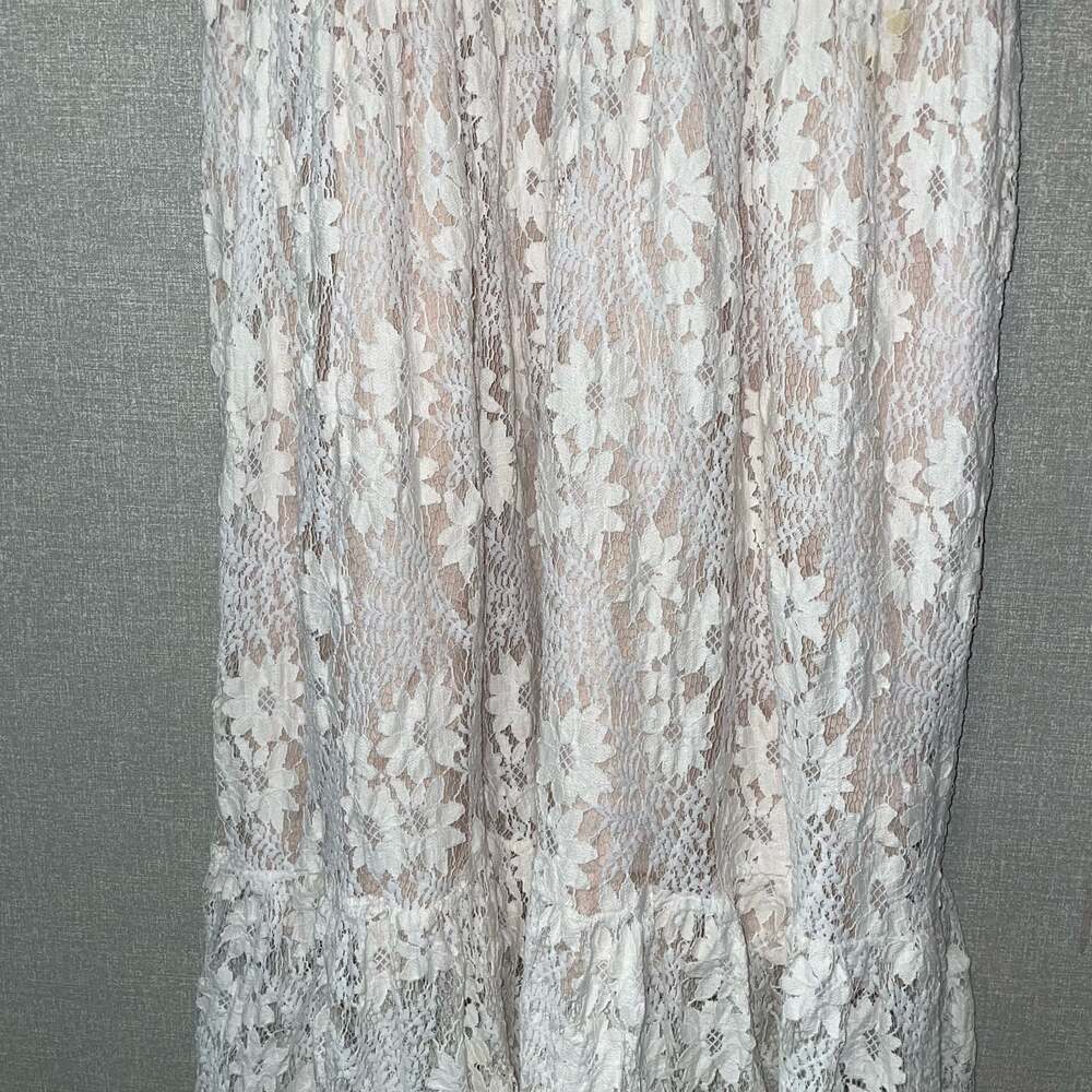 JessaKae Collection Floral Lace Peter Pan Collar Midi Dress - Picture 3 of 12